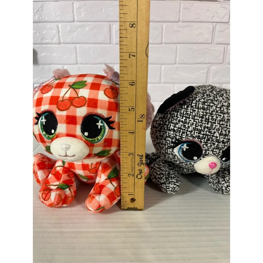 P.M.G. Plush Pets Kids 6in Multicolor Khloe O'Bearci Summer Cerise‎ 2pc Set